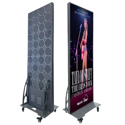 শপিং মল 640x1920mm P2.5 পোস্টার LED ডিসপ্লে বিজ্ঞাপনের জন্য ওয়্যারলেস কন্ট্রোল